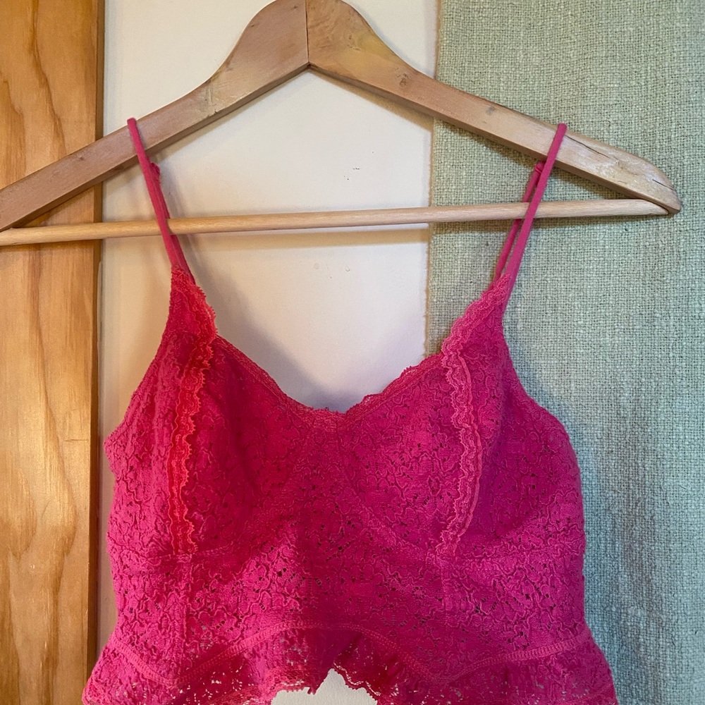 Free People Pink Lace Bralette